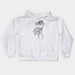 Raptor Skeleton Kids Hoodie